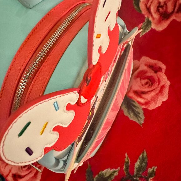 VERY RARE Disney Loungefly Minnie Mouse Sweet Treats Ice Cream Mini Backpack NWT - Picture 13 of 15